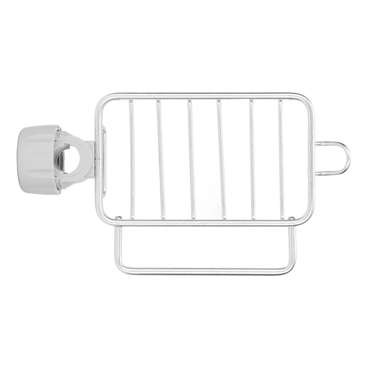 Kitchen Faucet Storage Rack Faucet Sponge Holder Hanging Drain Rack with Towel Shelf for Kitchen Sink Silver