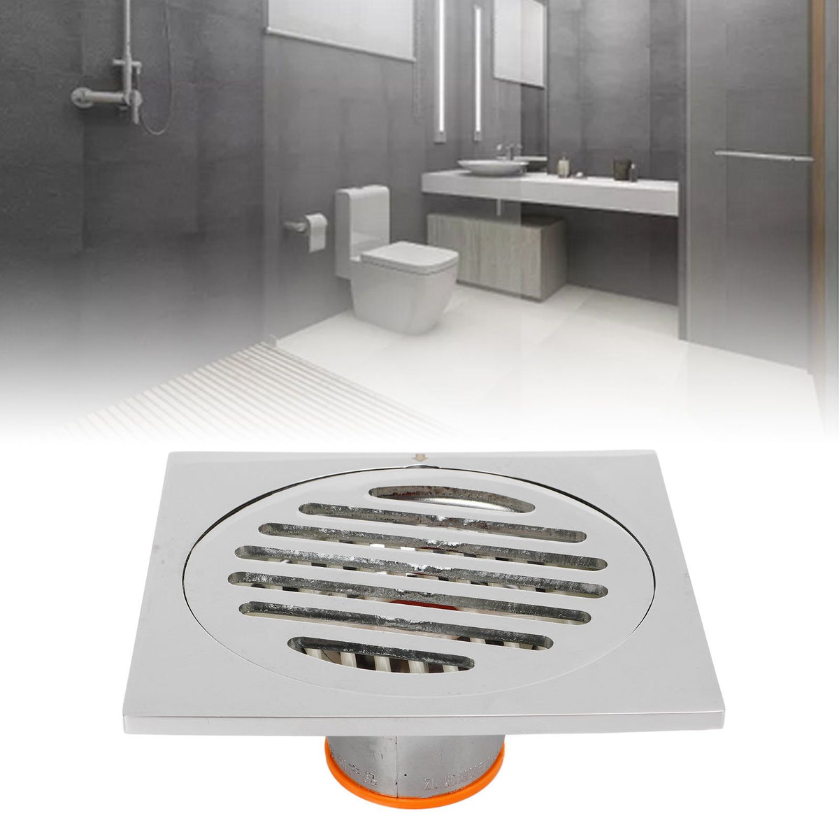 Odor Proof Floor Drain Copper Stainless Steel Magnetic Levitation Floor Drain Stainless Steel Large Displacement Shower Floor Drain