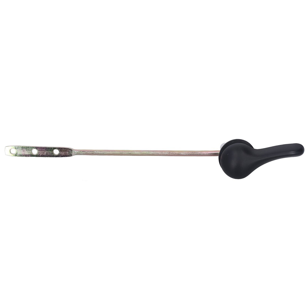 Side Mount Toilet Handle Zinc Alloy Black Toilet Flush Handle Replacement for Home Bathroom