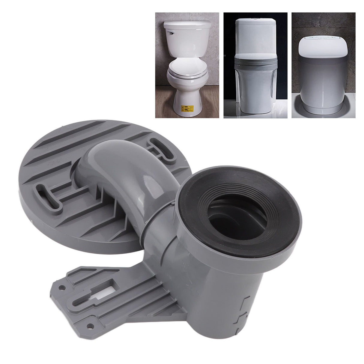 Toilet Shifter Thickened PP Corrosion Resistance Rubber Sealing Ring Siphon Toilet Sewage Pipe Shifter