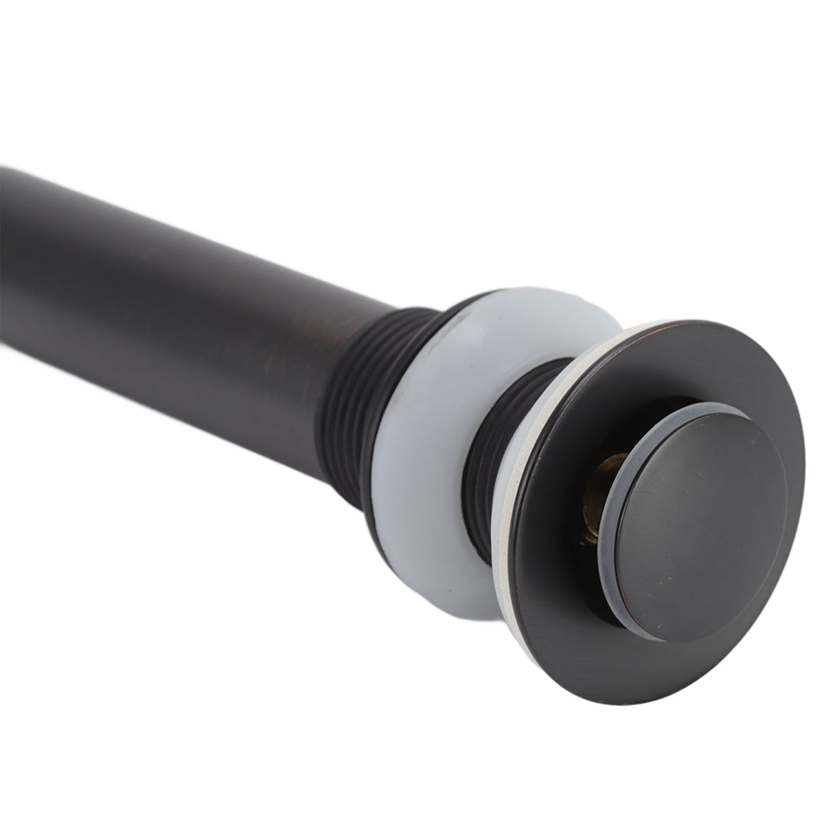Bathroom Basin Sink Drain Brass Stainless Steel Pop Up Draining Stopper Kitchen Accessories Without Overflow Hole