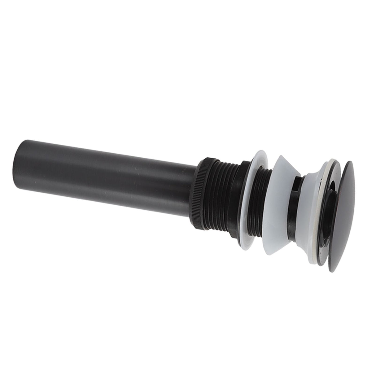 Bathroom Basin Sink Popping Up Drainer Lavatory Odor Resistant Sink Waste Drainer Black with Basket With Overflow Hole