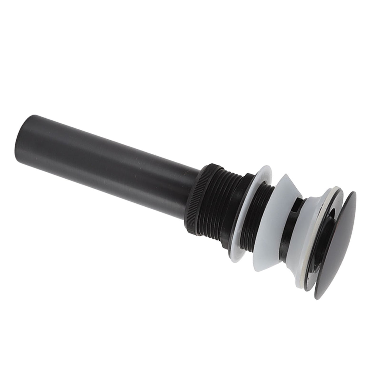Bathroom Basin Sink Popping Up Drainer Lavatory Odor Resistant Sink Waste Drainer Black with Basket With Overflow Hole