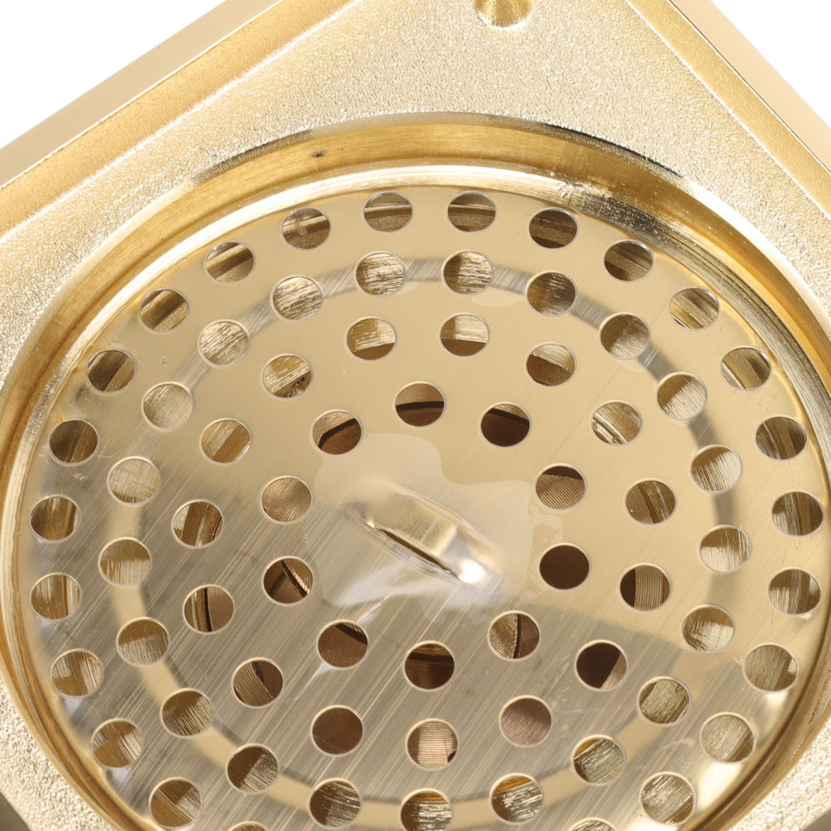 Floor Drain Shallow Water Quadrate Copper Stainless Steel Odor Proof Insect Proof for Bathroom Kitcheng Golden Color