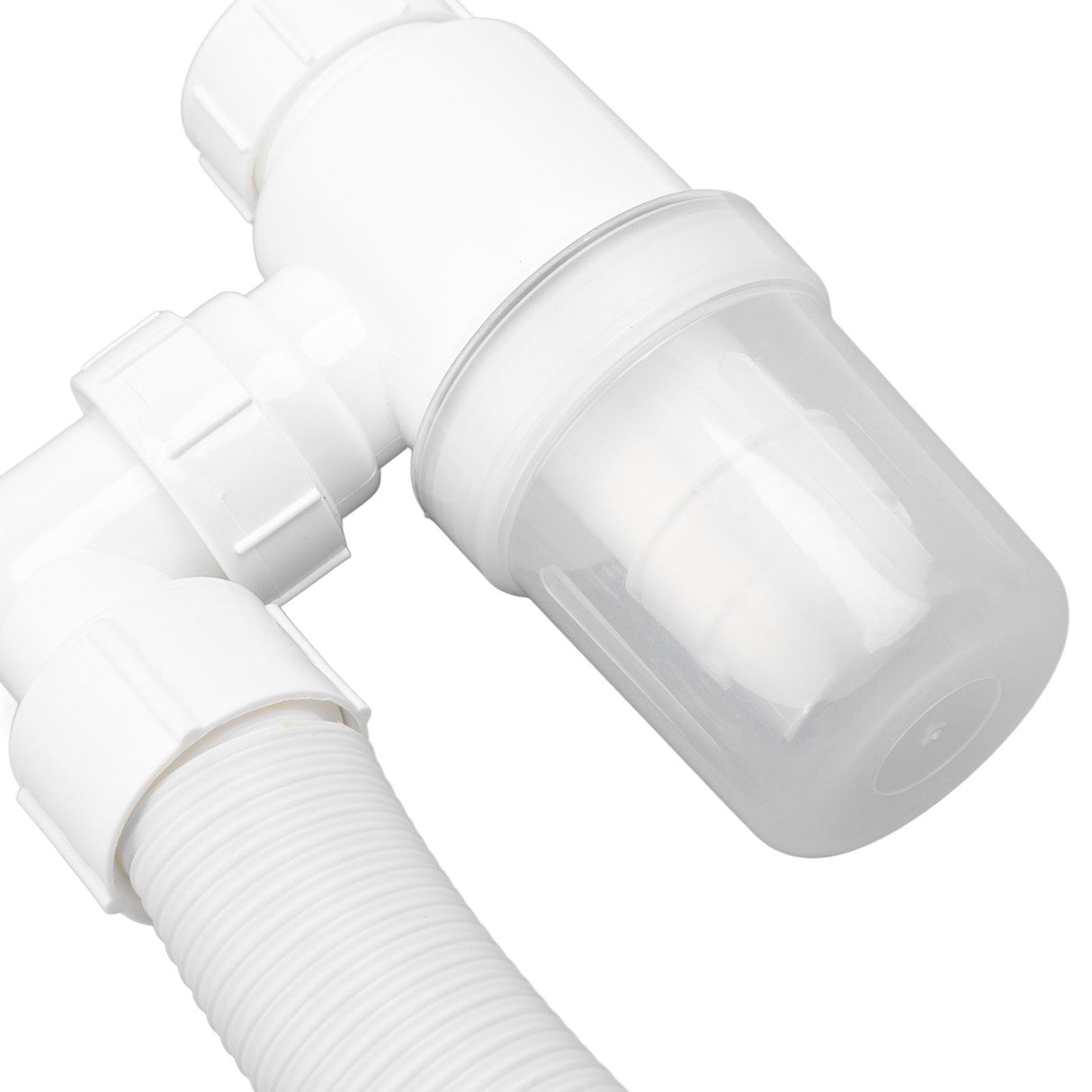 Basin Drain Pipe 90 Degree Wash Basin Sink Drainer Hose White Flexible Anti Odor Drain Pipe for Kitchen Bathroom