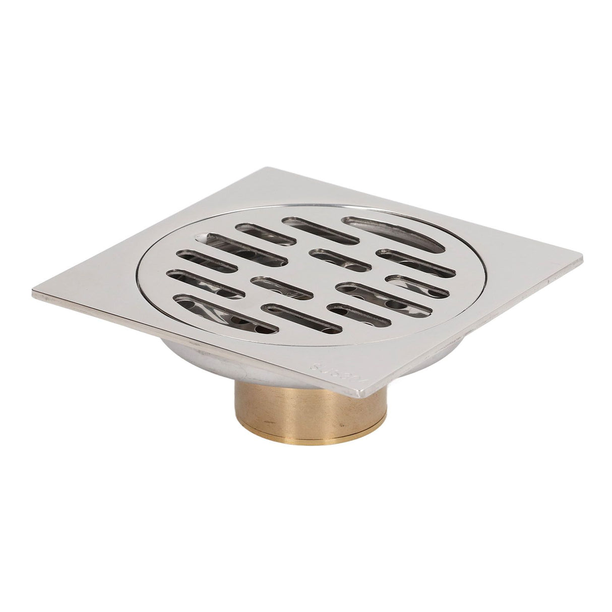 4 Inch Square Floor Drain Odor Proof Insect Proof Shallow Floor Drain with Pure Copper Core for Bathroom Kitchen Balcony Plating Shallow Water