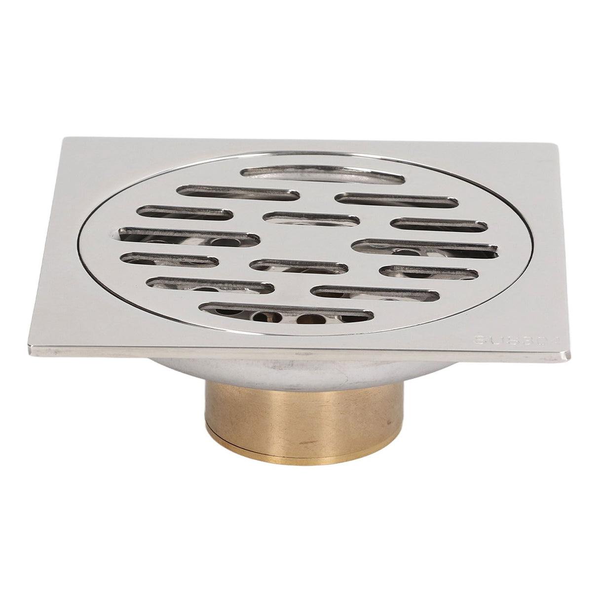 4 Inch Square Floor Drain Odor Proof Insect Proof Shallow Floor Drain with Pure Copper Core for Bathroom Kitchen Balcony Plating Shallow Water