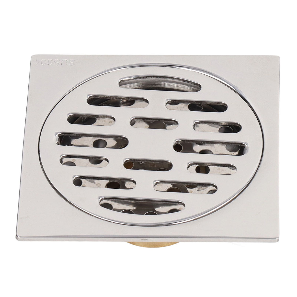4 Inch Square Floor Drain Odor Proof Insect Proof Shallow Floor Drain with Pure Copper Core for Bathroom Kitchen Balcony Plating Shallow Water