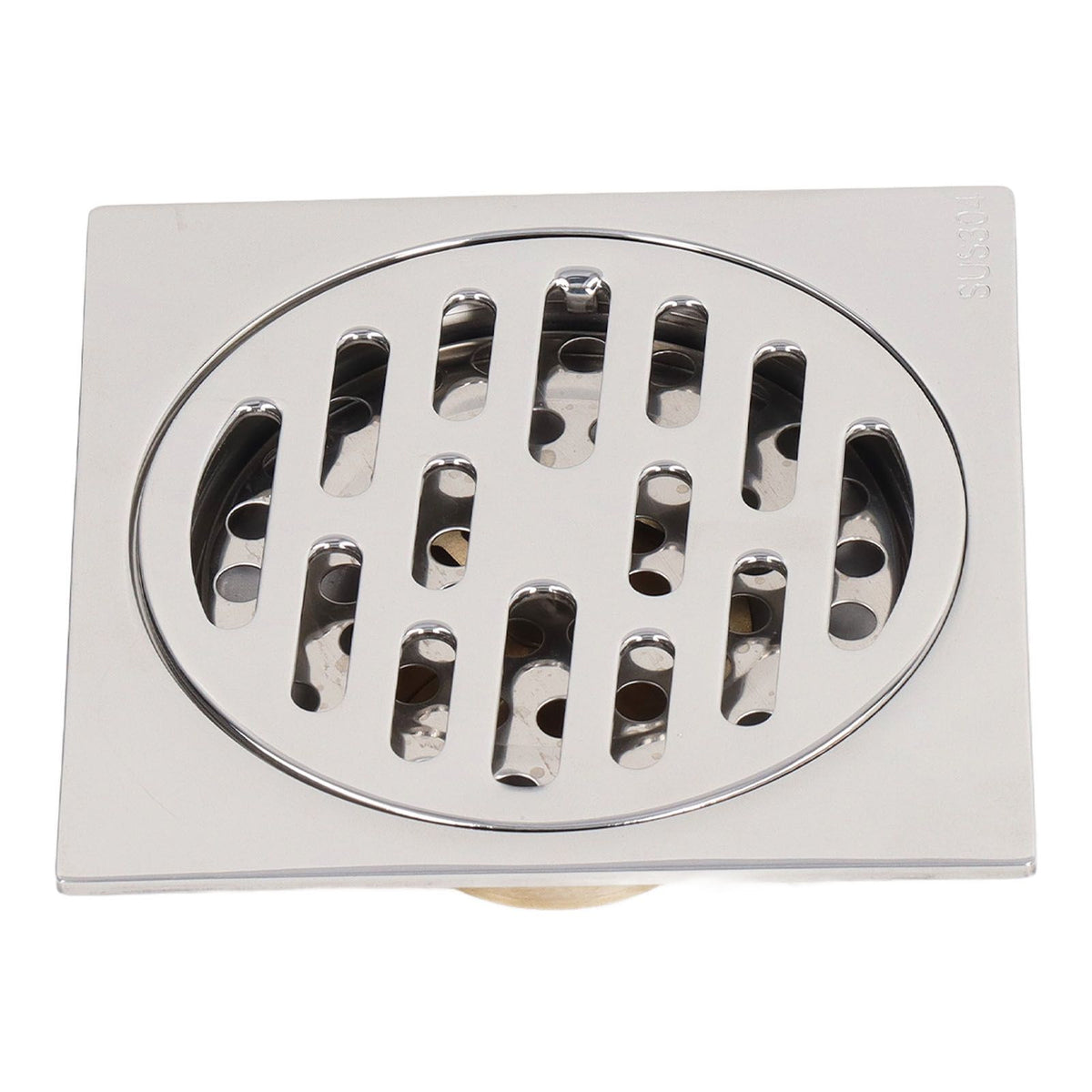 4 Inch Square Floor Drain Odor Proof Insect Proof Shallow Floor Drain with Pure Copper Core for Bathroom Kitchen Balcony Plating Shallow Water
