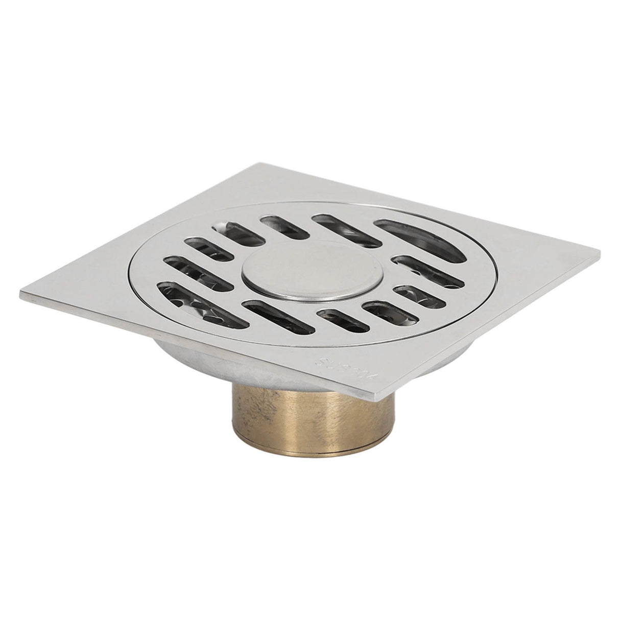 Shower Grates Electroplating Square Odor and Insect Repellent Lengthen Large Displacement Floor Drain for Bathroom Balcony S