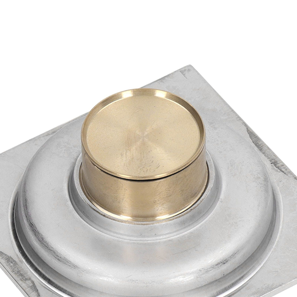 Shower Grates Electroplating Square Odor and Insect Repellent Lengthen Large Displacement Floor Drain for Bathroom Balcony S
