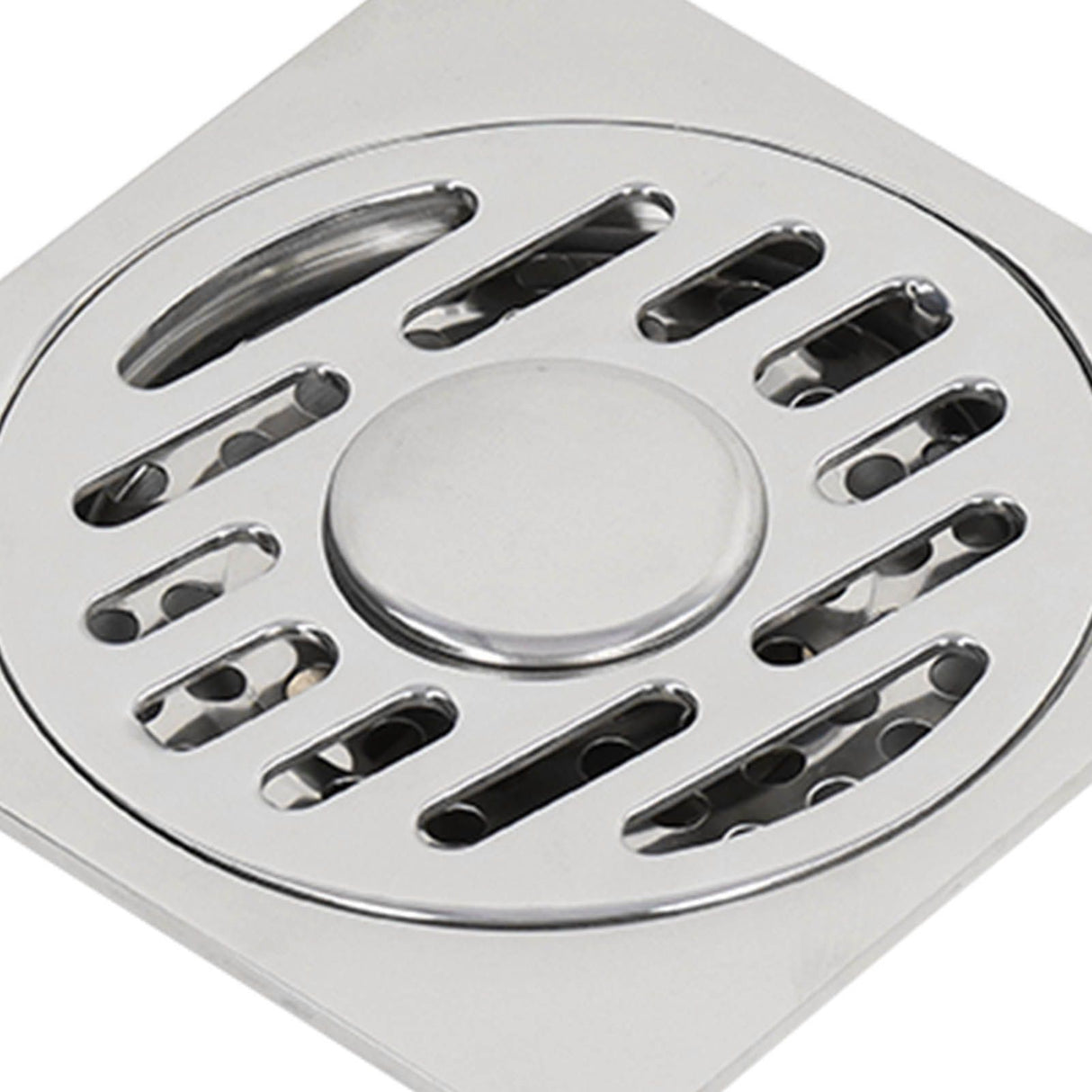 Shower Grates Electroplating Square Odor and Insect Repellent Lengthen Large Displacement Floor Drain for Bathroom Balcony S