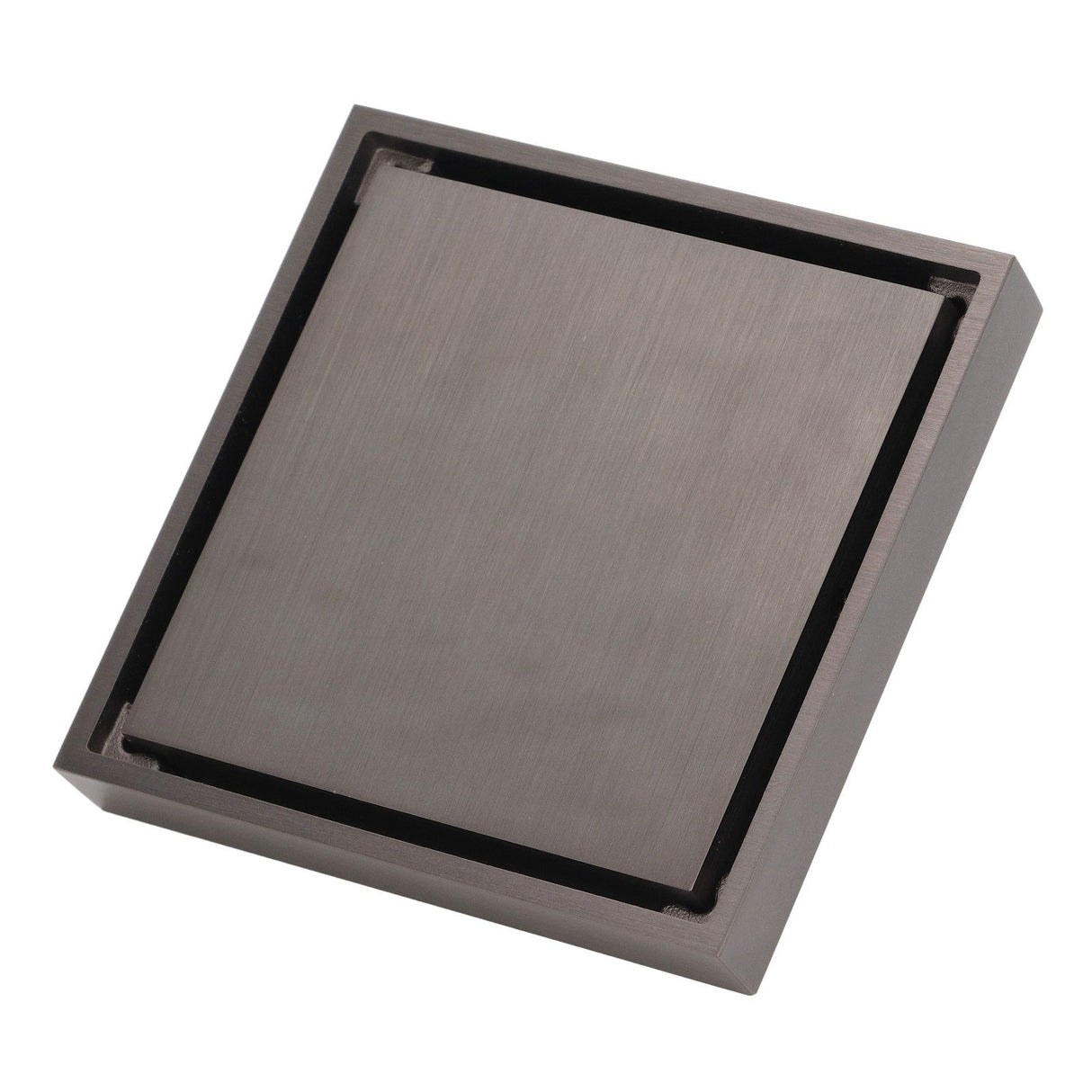 Shallow Water Floor Drain Copper Stainless Steel Odorless Insect Proof Fast Drainage for Bathroom Kitchen Gray