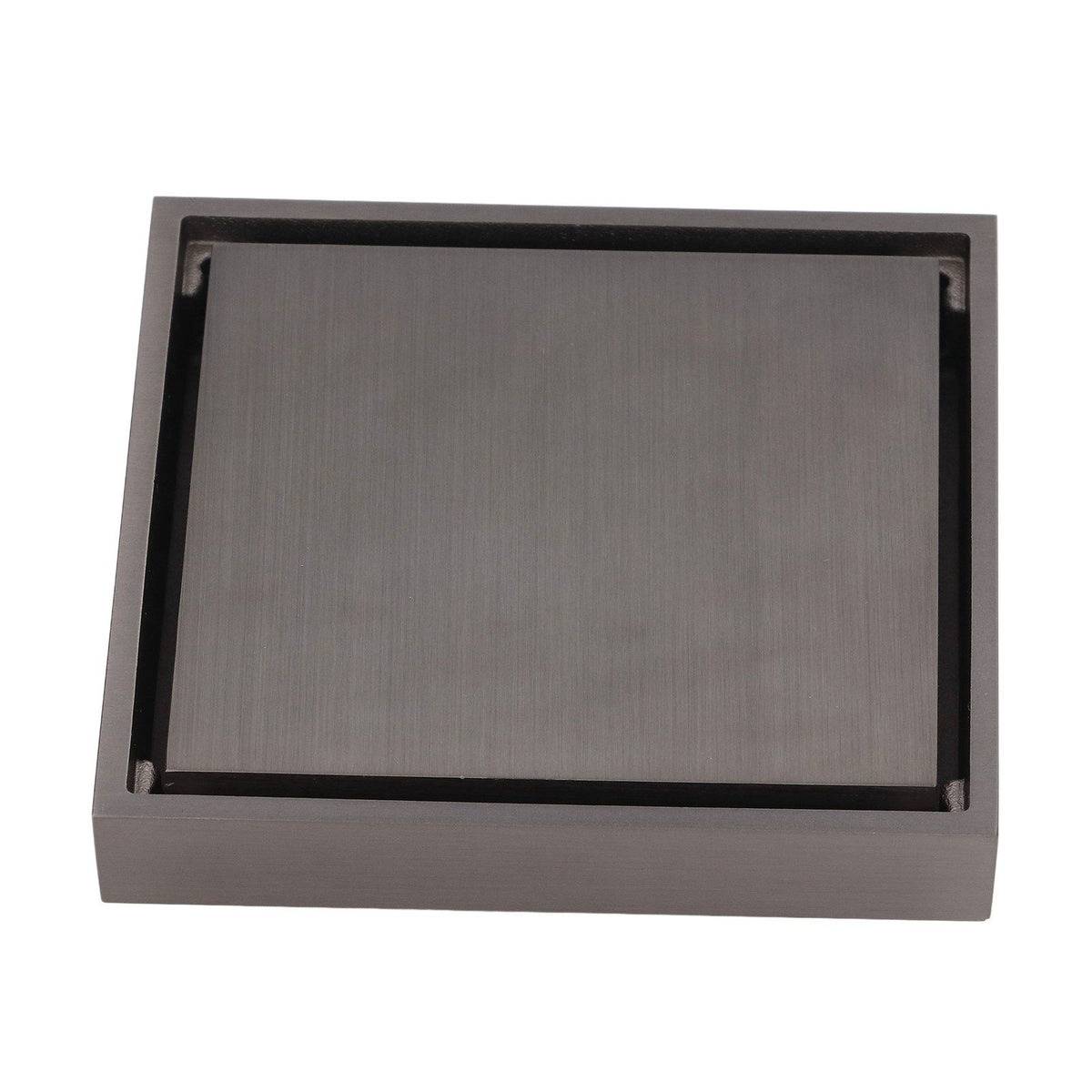 Shallow Water Floor Drain Copper Stainless Steel Odorless Insect Proof Fast Drainage for Bathroom Kitchen Gray