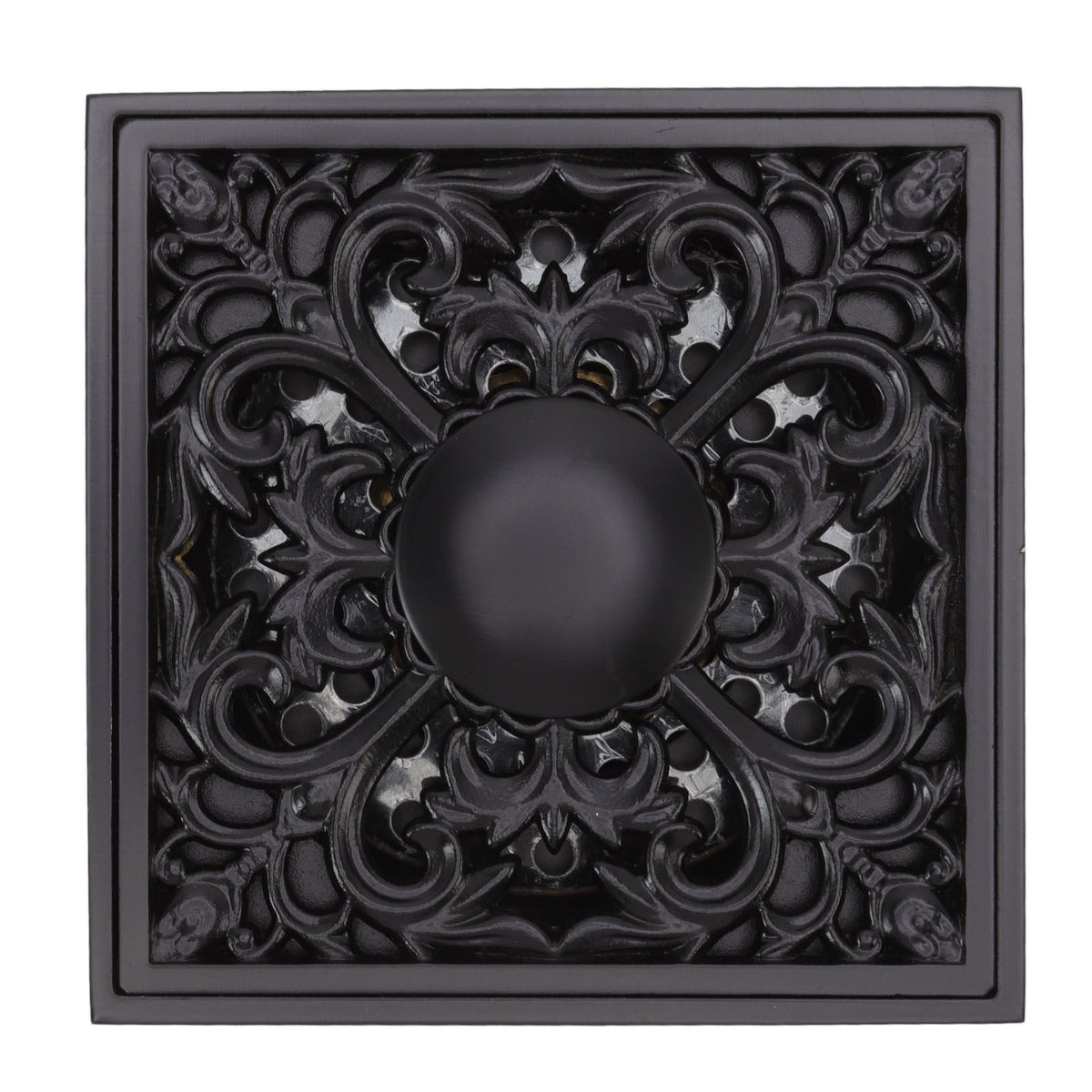 Floor Drain Quadrate Antique European Style Copper Stainless Steel Odor Proof Insect Proof for Bathroom Kitchen