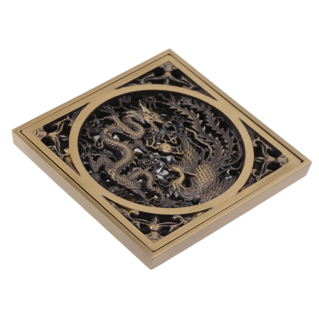 Antique Deodorant Floor Drain European Style Square Shower Floor Drain for Kitchens Bathrooms Garages Basements Balconies