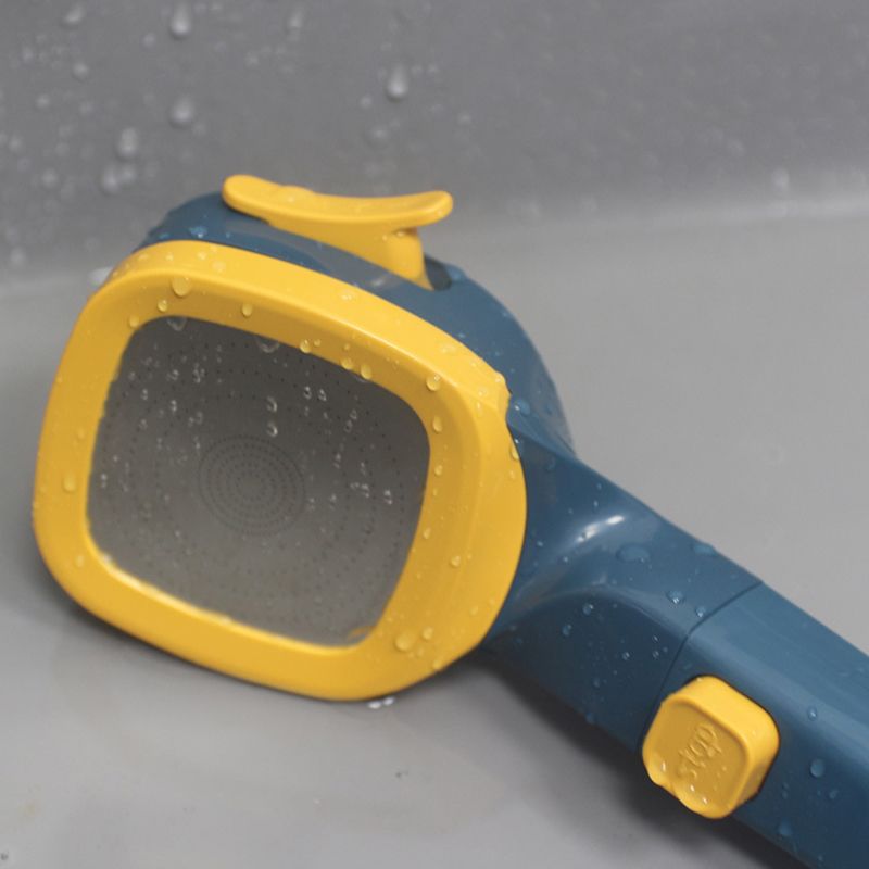 4 Gear Showerhead with Filter Strong Performance Stable Simple Universal Shower Head for Bathroom G1/2 Dark Blue Yellow
