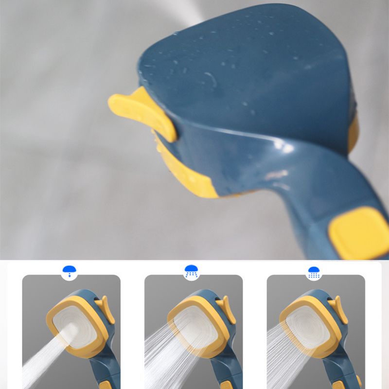 4 Gear Showerhead with Filter Strong Performance Stable Simple Universal Shower Head for Bathroom G1/2 Dark Blue Yellow