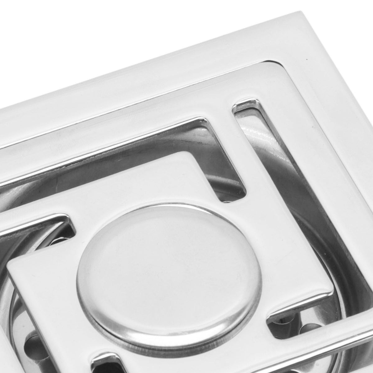 Stainless Steel Floor Drain Square Large Displacement Deodorant Shower Floor Drain for Kitchens Bathrooms Garages Basements Balconies