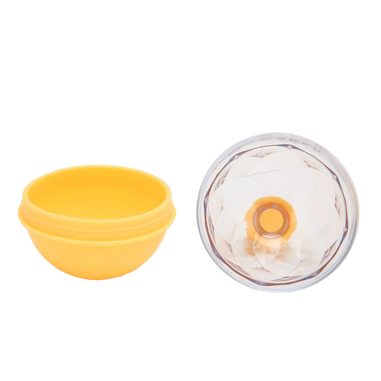 Ice Ball Mould Soft Bottom Cute Shape Round Ice Mold Maker for Wine Coffee Fruit Tea Yellow