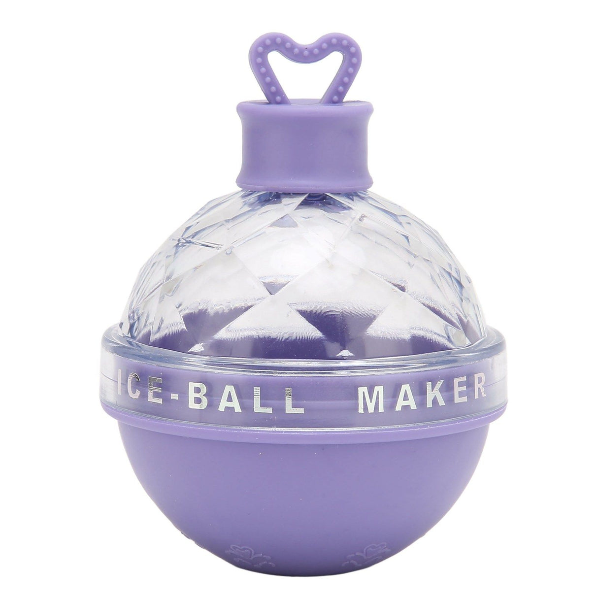 Ice Ball Mould Soft Bottom Cute Shape Round Ice Mold Maker for Wine Coffee Fruit Tea Purple
