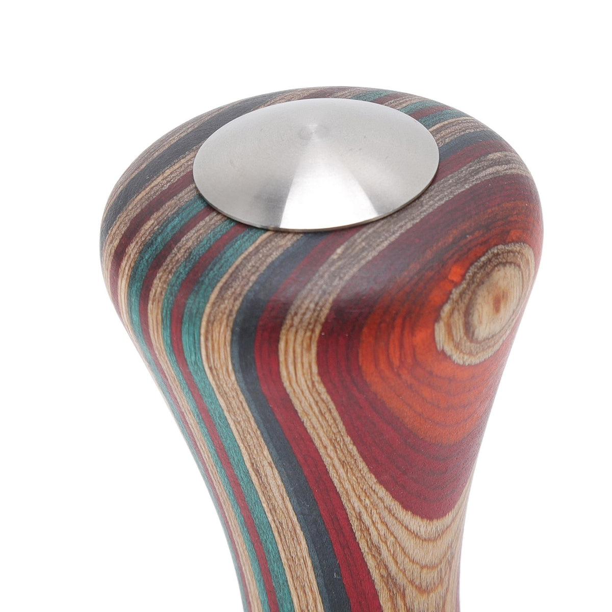 Colorful Wood Coffee Flat Tamper Stainless Steel Base Powder Hammer for Coffee Accessories 51mm