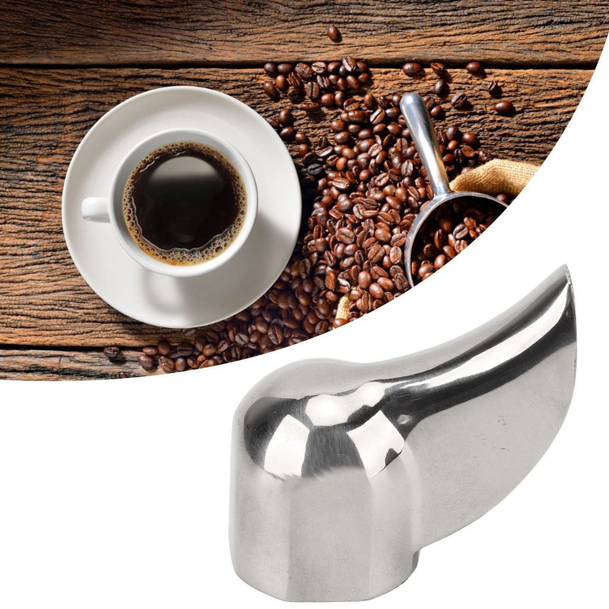 Semi Automatic Coffee Machine Handle Diverter Nozzle Single Way Stainless Steel Drain Nozzle Diversion Nozzle
