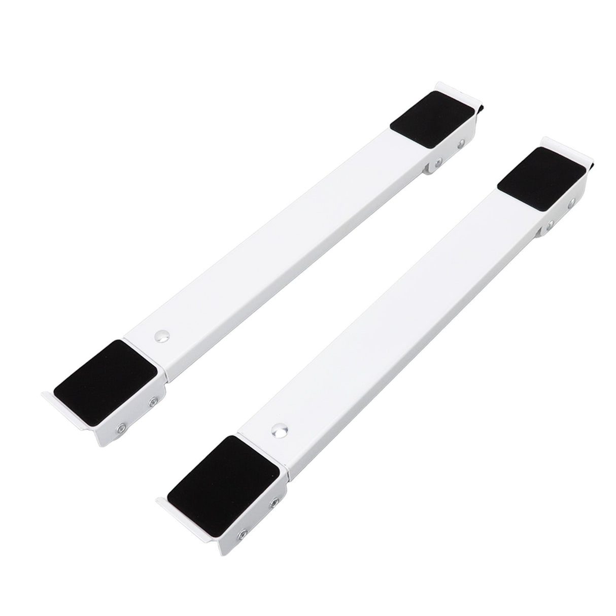 Universal Appliances Pulley Bracket 300KG Load Bearing Retractable Moving Rollers Base with Pry Bar for Washing Machine White