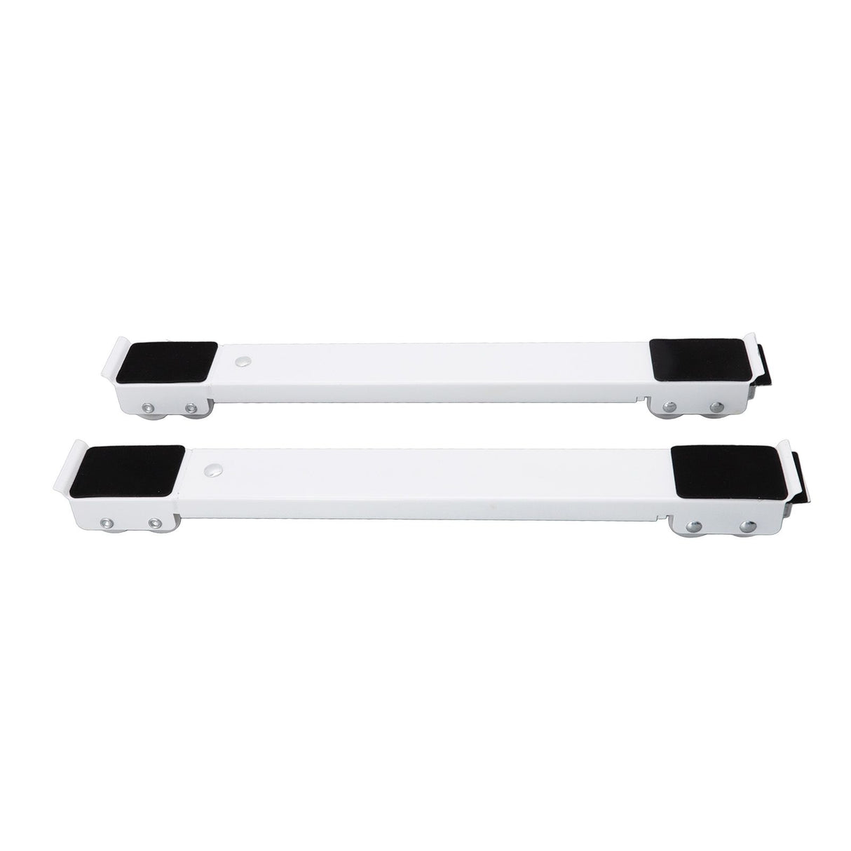Universal Appliances Pulley Bracket 300KG Load Bearing Retractable Moving Rollers Base with Pry Bar for Washing Machine White