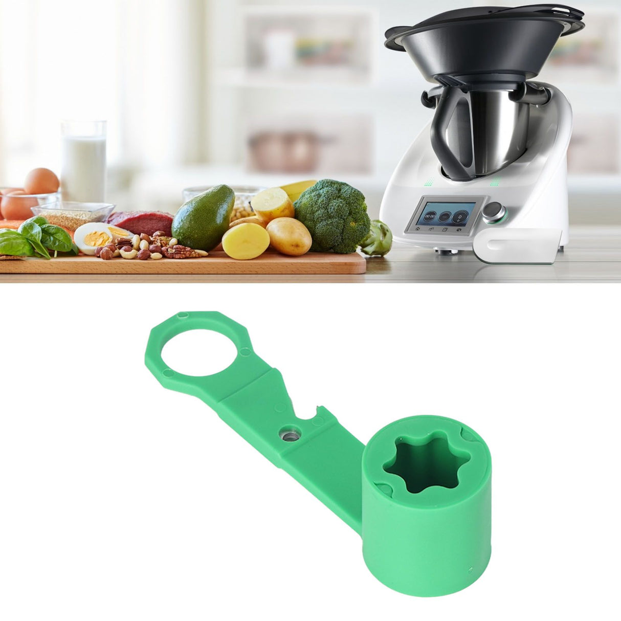 Blender Wrench Mixer Removal Tool with Handle ABS for Vorwerk Thermomix TM5 TM6 TM31 Green