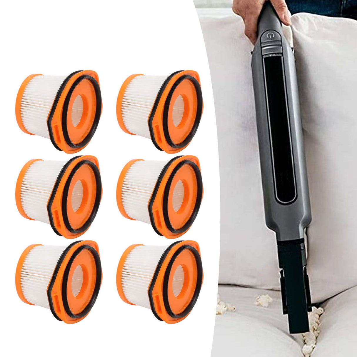 6 Pcs Vacuum Cleaner Filter Replacement for Shark WS620 WS630 XFFWV360 Floor Washing Machine Spare Parts