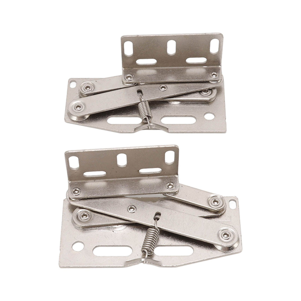 2 Sets Cabinet Door Hinges 45 Degrees Down Flip Door Scissor Spring Hinge Furniture Hardware Accessories