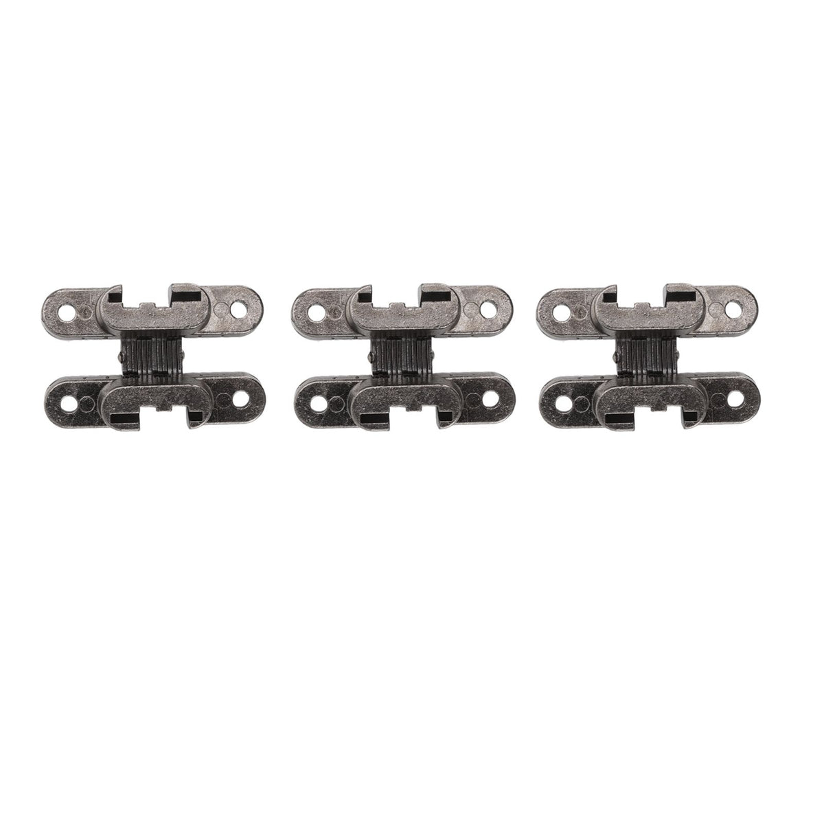 3 Pcs 43mm Mini Door Lock Hinges Invisible 180 Degree Zinc Alloy Cross Hinge for Cabinet Jewel Box