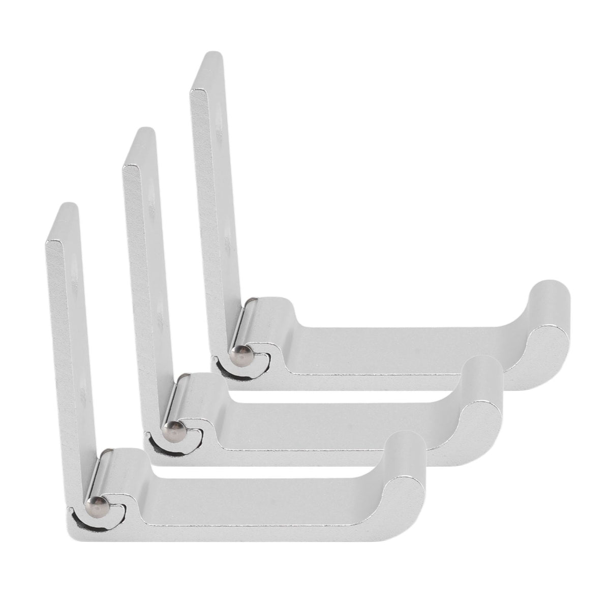 3Pcs Folding Coat Hooks Aluminum Alloy Foldable Wall Hook for Office Bedroom Living Room Dining Room Kitchen Bathroom
