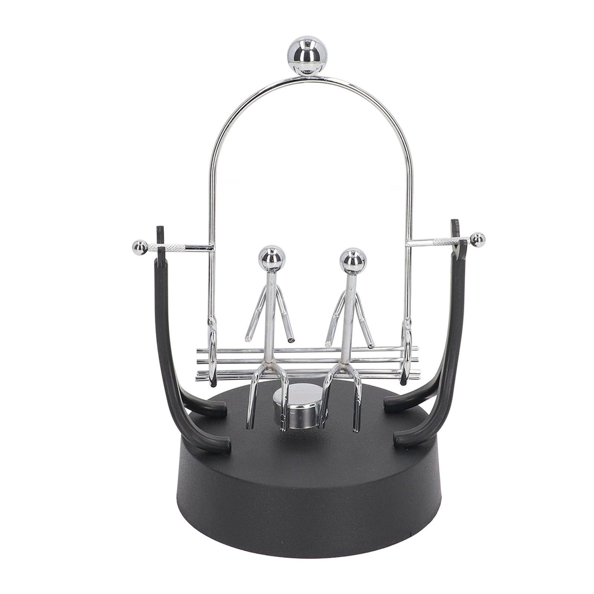 Perpetual Motion Machine Couples Swing Shape Iron Art Electroplating Perpetual Motion Model for Office Desk