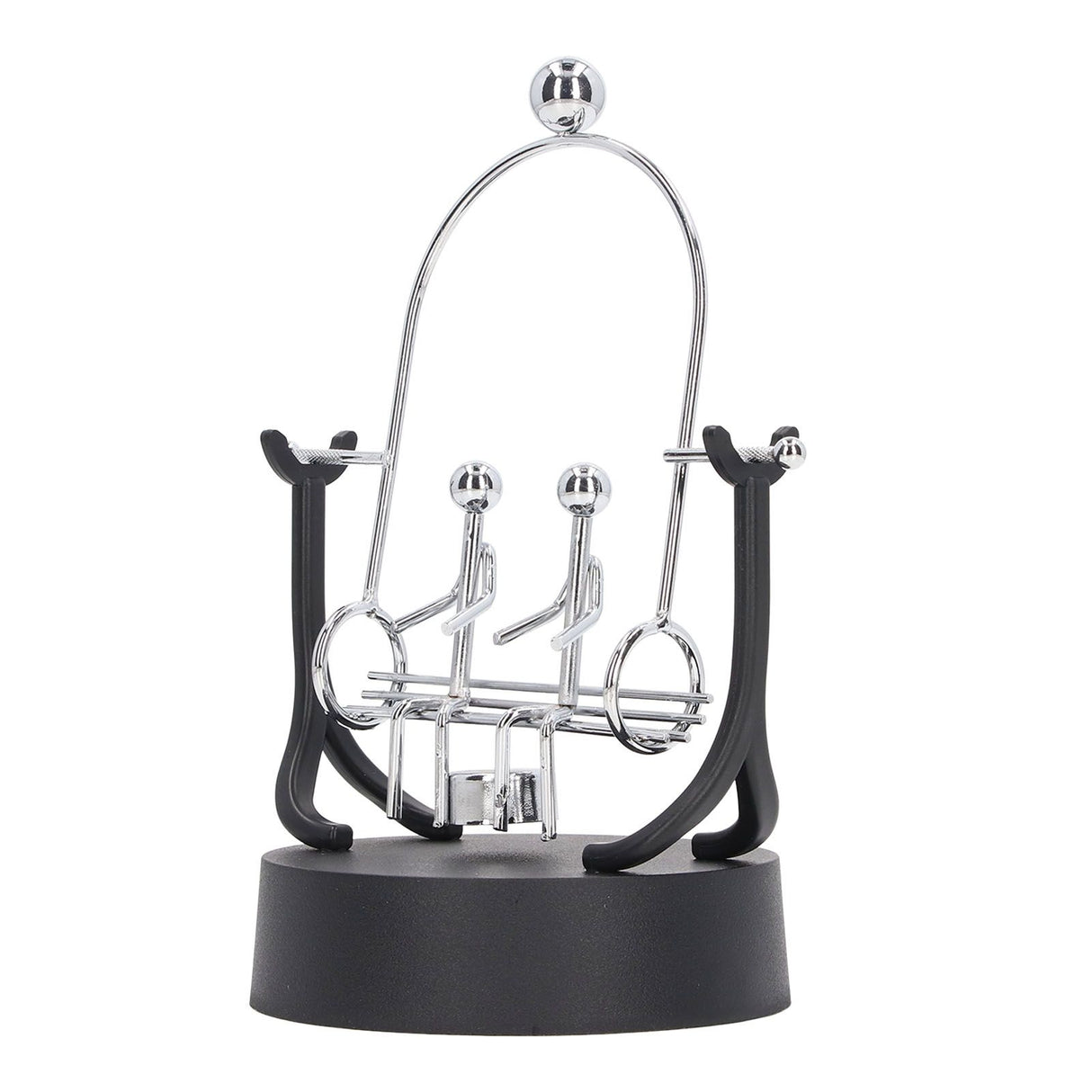 Perpetual Motion Machine Couples Swing Shape Iron Art Electroplating Perpetual Motion Model for Office Desk