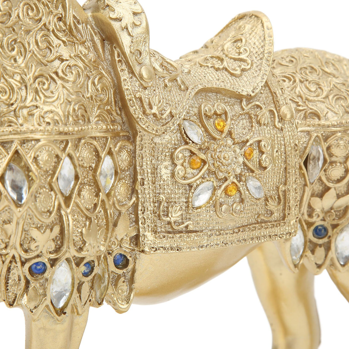 Golden Horse Decor Animal Art Horse Figurine and Statue Ornament for Home Office