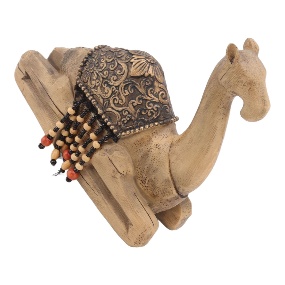 Camel Statue Durable Resin Flat Bottom Retro Style Exquisite Luster Camel Ornament for Home Office Decoration