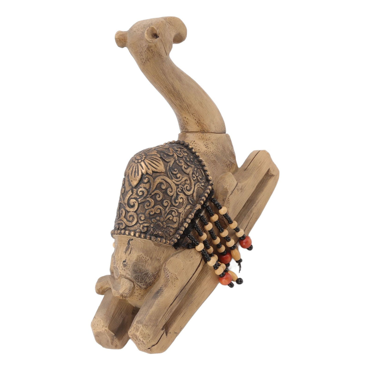 Camel Statue Durable Resin Flat Bottom Retro Style Exquisite Luster Camel Ornament for Home Office Decoration