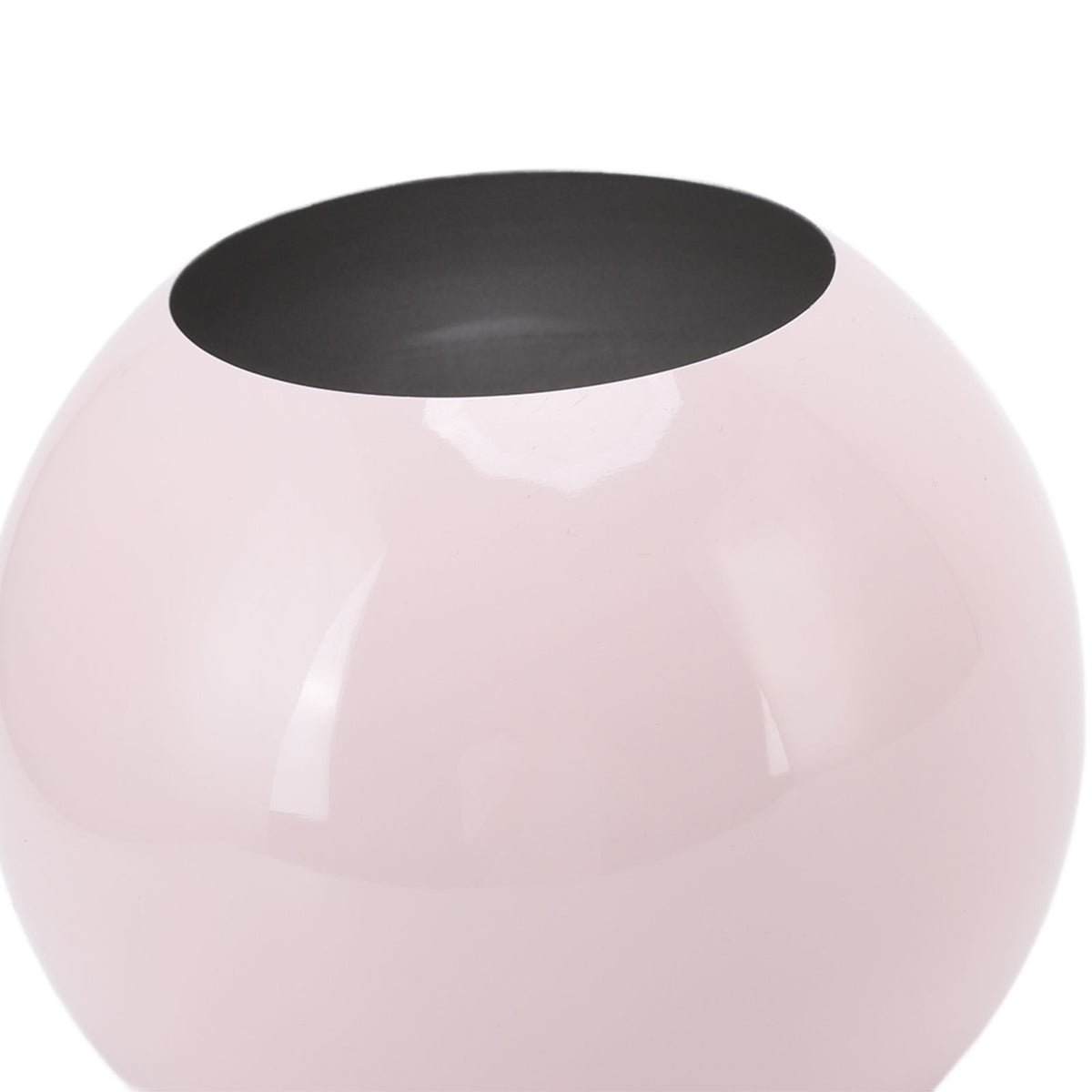 Round Vase Nordic Style Modern Stainless Steel Small Flower Vase Ornament Living Room Office Table Decoration Pink