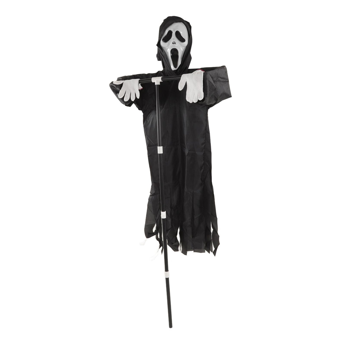 Scream Scarecrow Polyester PVC with Detachable Pole Garden Ghostface Decoration for Halloween Rural Protection