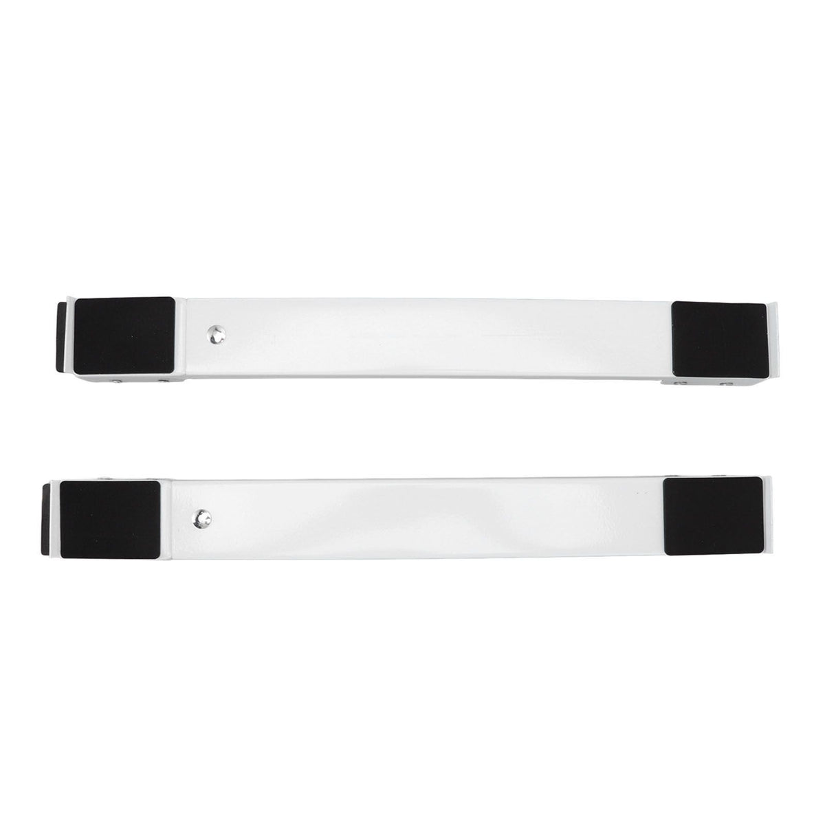 2 Sets Mobile Roller Bracket Furniture Raised Base Moving Wheels for Refrigerator Washing Machine White