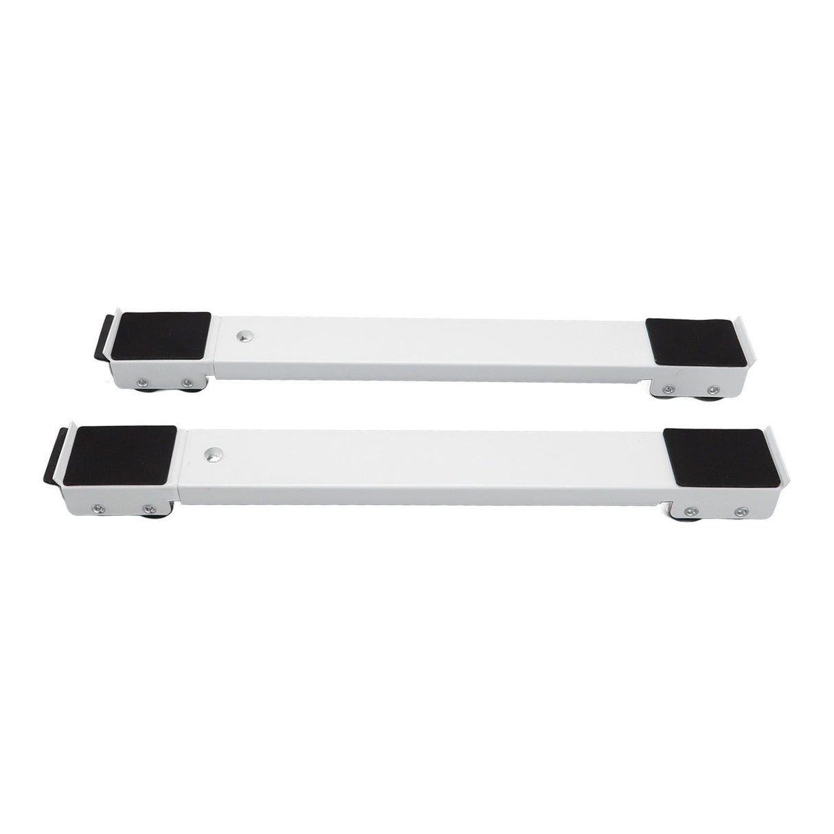 2 Sets Mobile Roller Bracket Furniture Raised Base Moving Wheels for Refrigerator Washing Machine White
