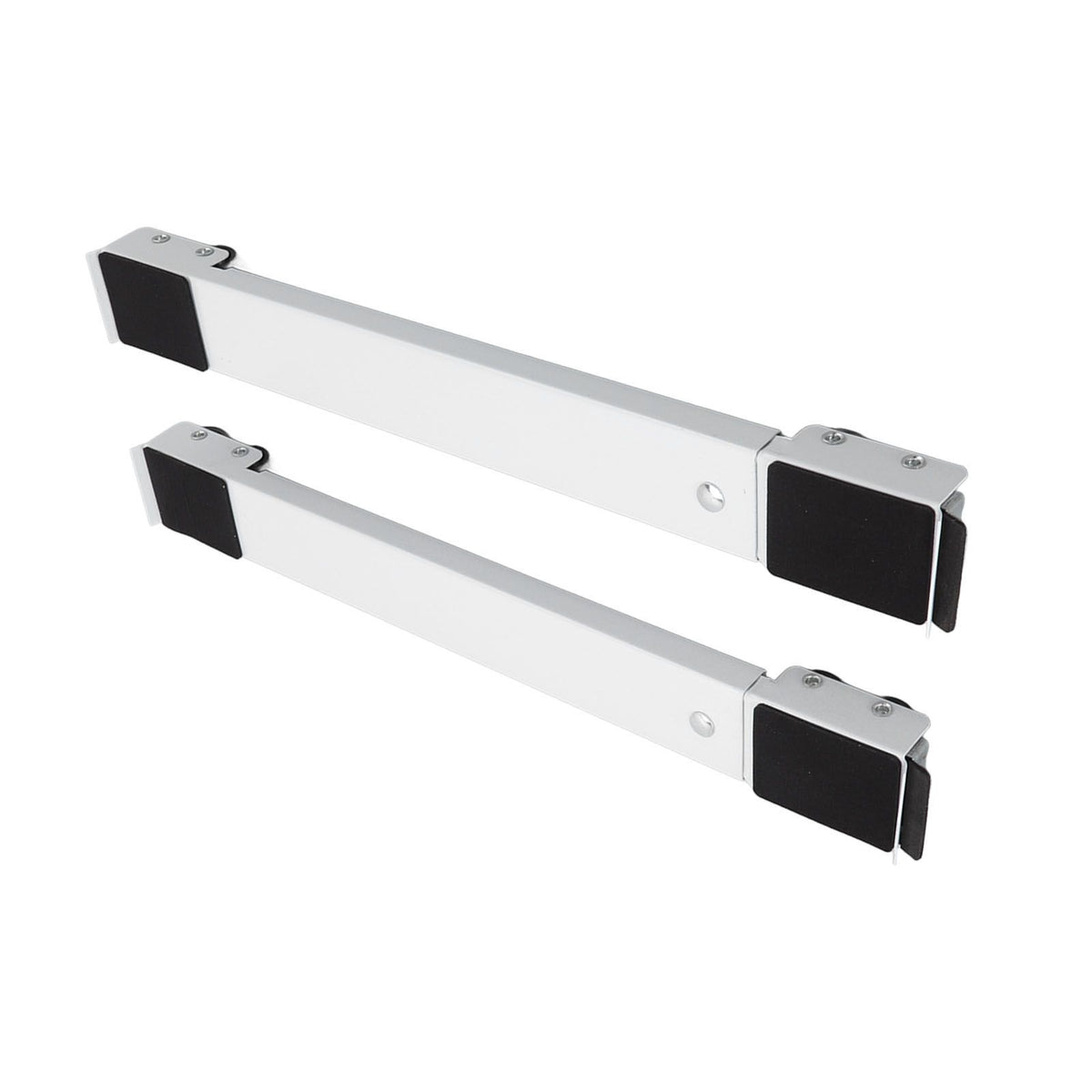 2 Sets Mobile Roller Bracket Furniture Raised Base Moving Wheels for Refrigerator Washing Machine White