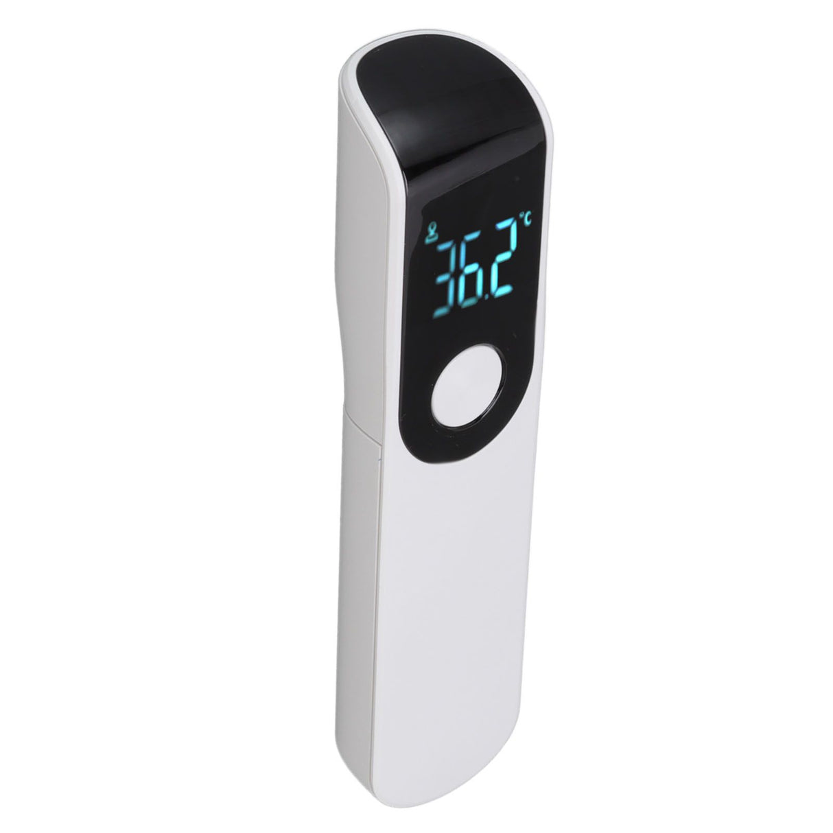 Infrared Temperature Gun Touchless Portable Hand Held Digital Forehead Thermometer for Hotels Home White