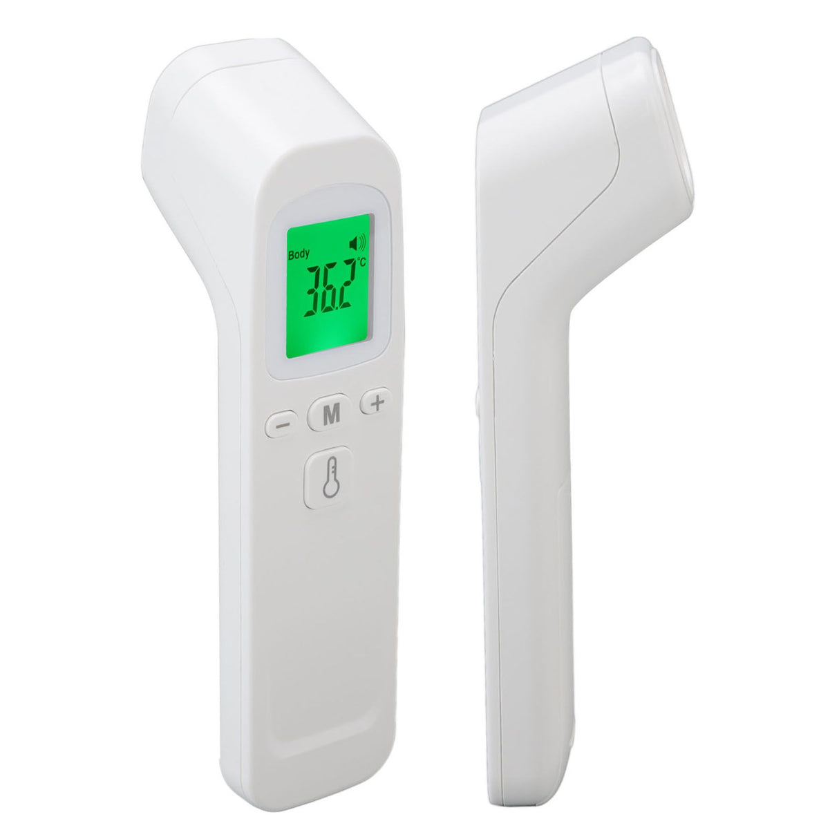 Forehead Thermometer White Electric Digital Touchless Infrared Thermometer for Hospital