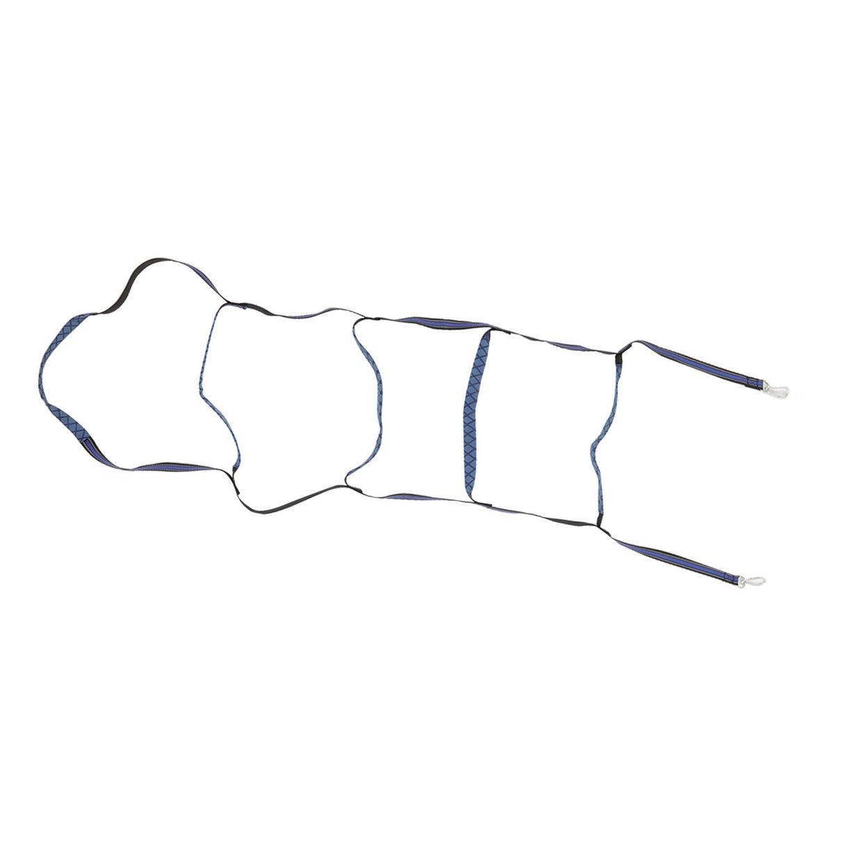Boat Marine Rope Ladder Boarding Rope Ladder for Inflatable Boat Kayak Motorboat Canoeing Blue 5 Stairs