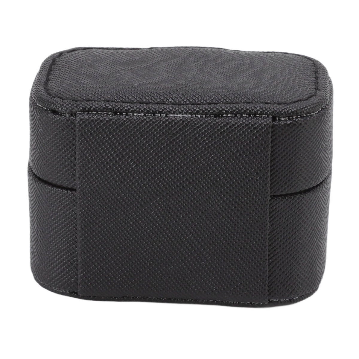 Mini Ring Storage Box PU Leather Small Jewelry Box Organizer Small Travel Earring Case Black