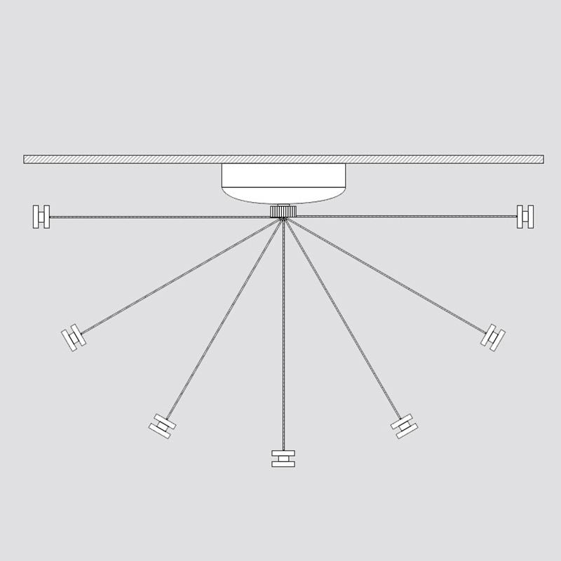 Wall Hanging Clothesline Telescopic Invisible Retractable Dryer Clothes Line for Home Hotel Round Stainless Steel 2.8meter Nylon Rope 2 Installation