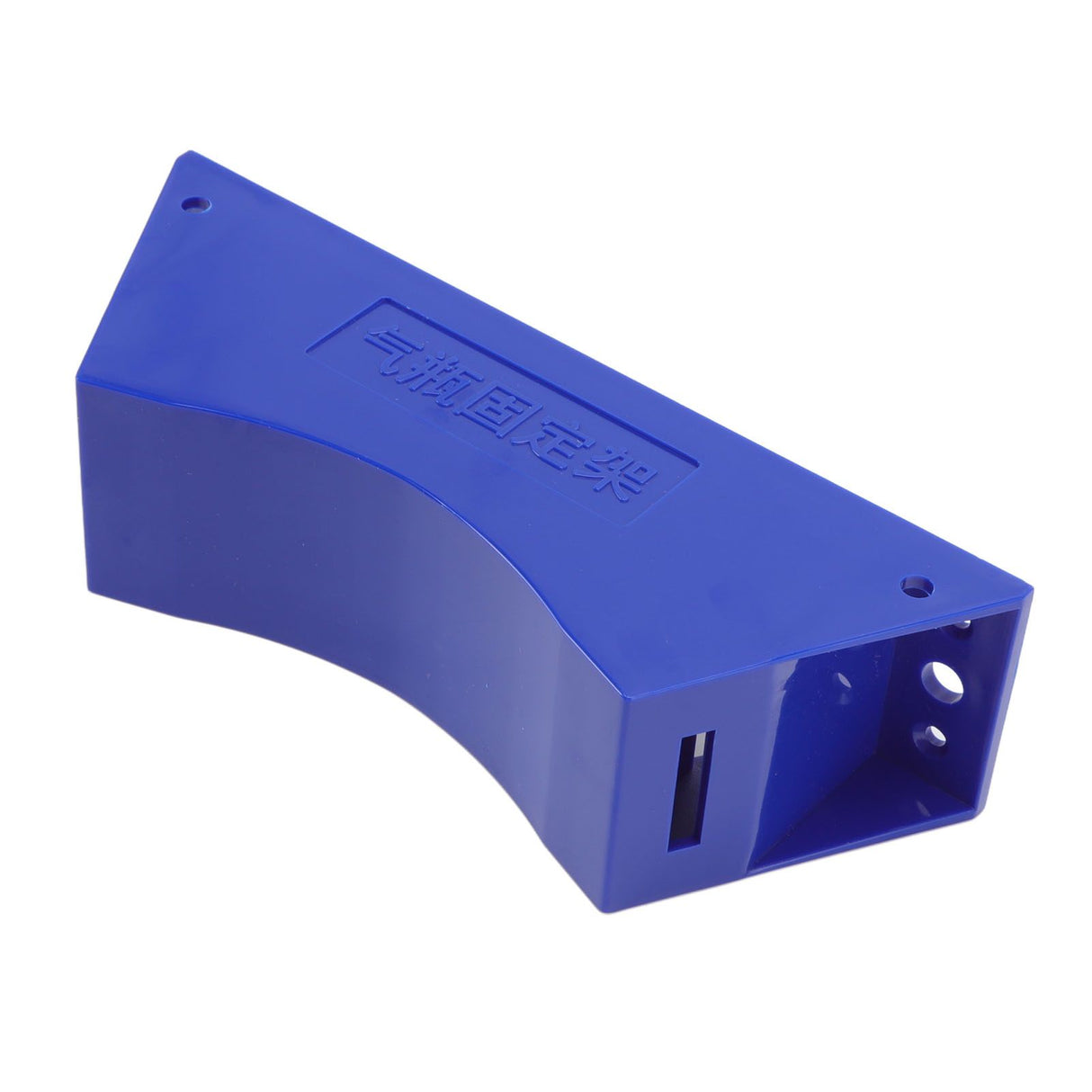 Gas Cylinder Holder Plastic Cylinder Wall Mounted Fixed Bracket with Expansion Screw Safety Strap Blue